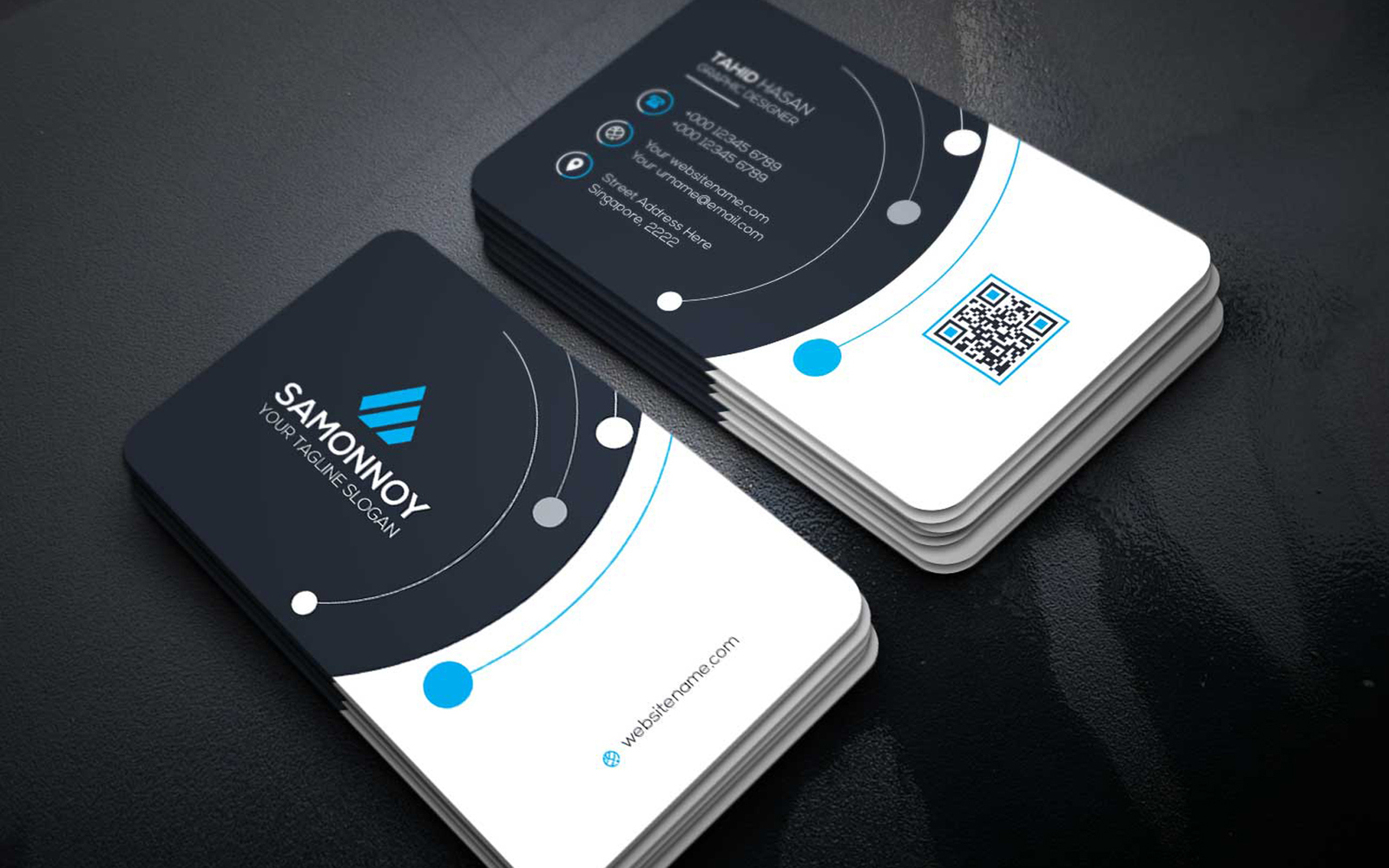 Download Фирменный стиль "Professional Business Card - Corporate Identity Template" / Professional Business Card - Corporate Identity Template - Фирменный стиль на тему графика print,designer,business,card,both,side,design,green,black,white,professional,modern,graphic,landscape,official,standard,creative,simple,web,logo