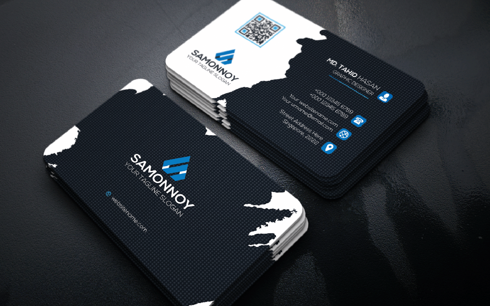 Download Фирменный стиль "Cool Business Card - Corporate Identity Template" / Cool Business Card - Corporate Identity Template - Фирменный стиль на тему графика print,designer,business,card,both,side,design,green,black,white,professional,modern,graphic,landscape,official,standard,creative,simple,web,logo