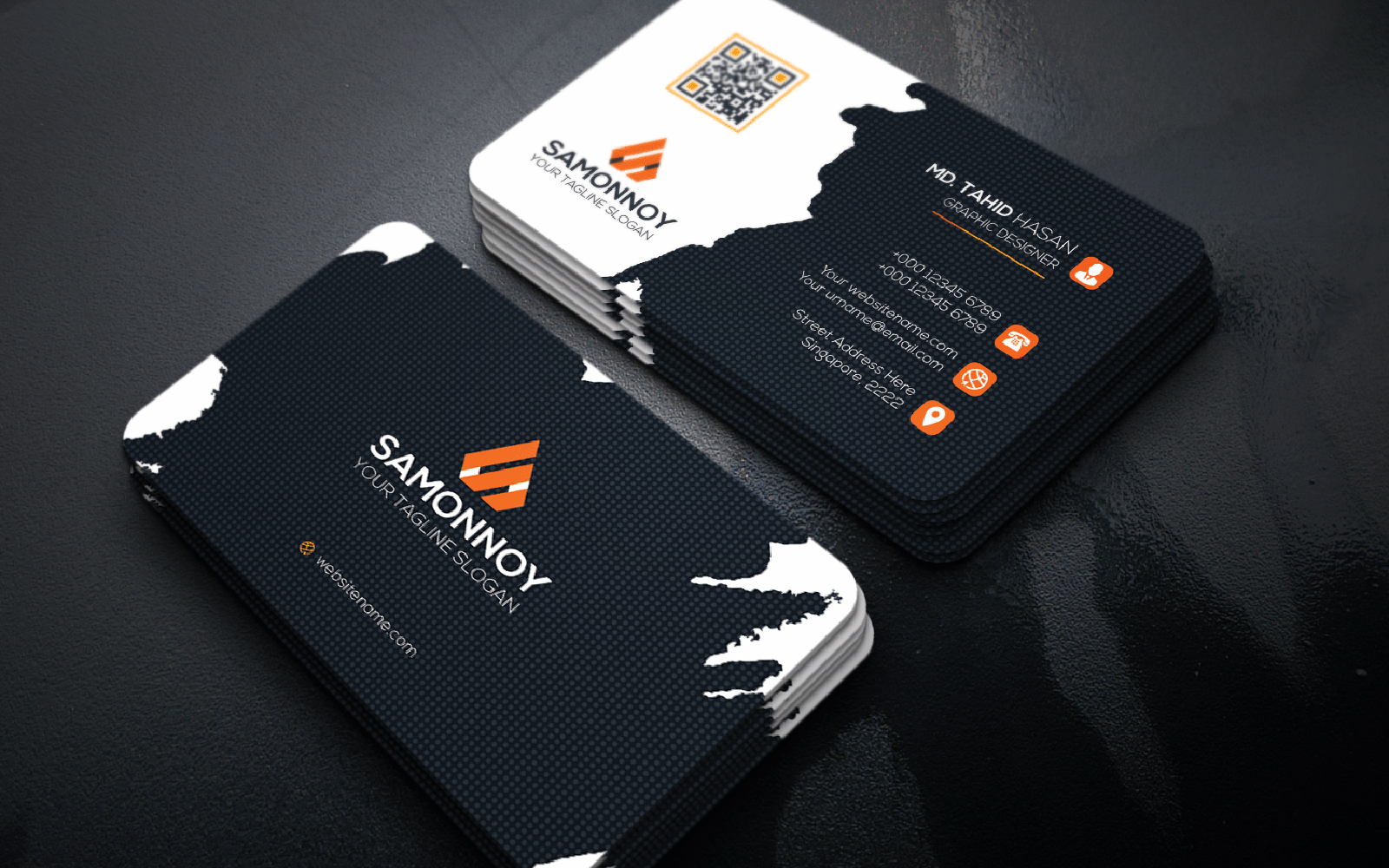 Download Фирменный стиль "Cool Business Card - Corporate Identity Template" / Cool Business Card - Corporate Identity Template - Фирменный стиль на тему графика print,designer,business,card,both,side,design,green,black,white,professional,modern,graphic,landscape,official,standard,creative,simple,web,logo