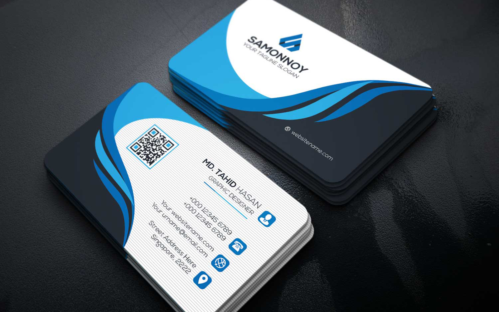 Download Фирменный стиль "Business Cards - Corporate Identity Template" / Business Cards - Corporate Identity Template - Фирменный стиль на тему графика print,designer,business,card,both,side,design,green,black,white,professional,modern,graphic,landscape,official,standard,creative,simple,web,logo