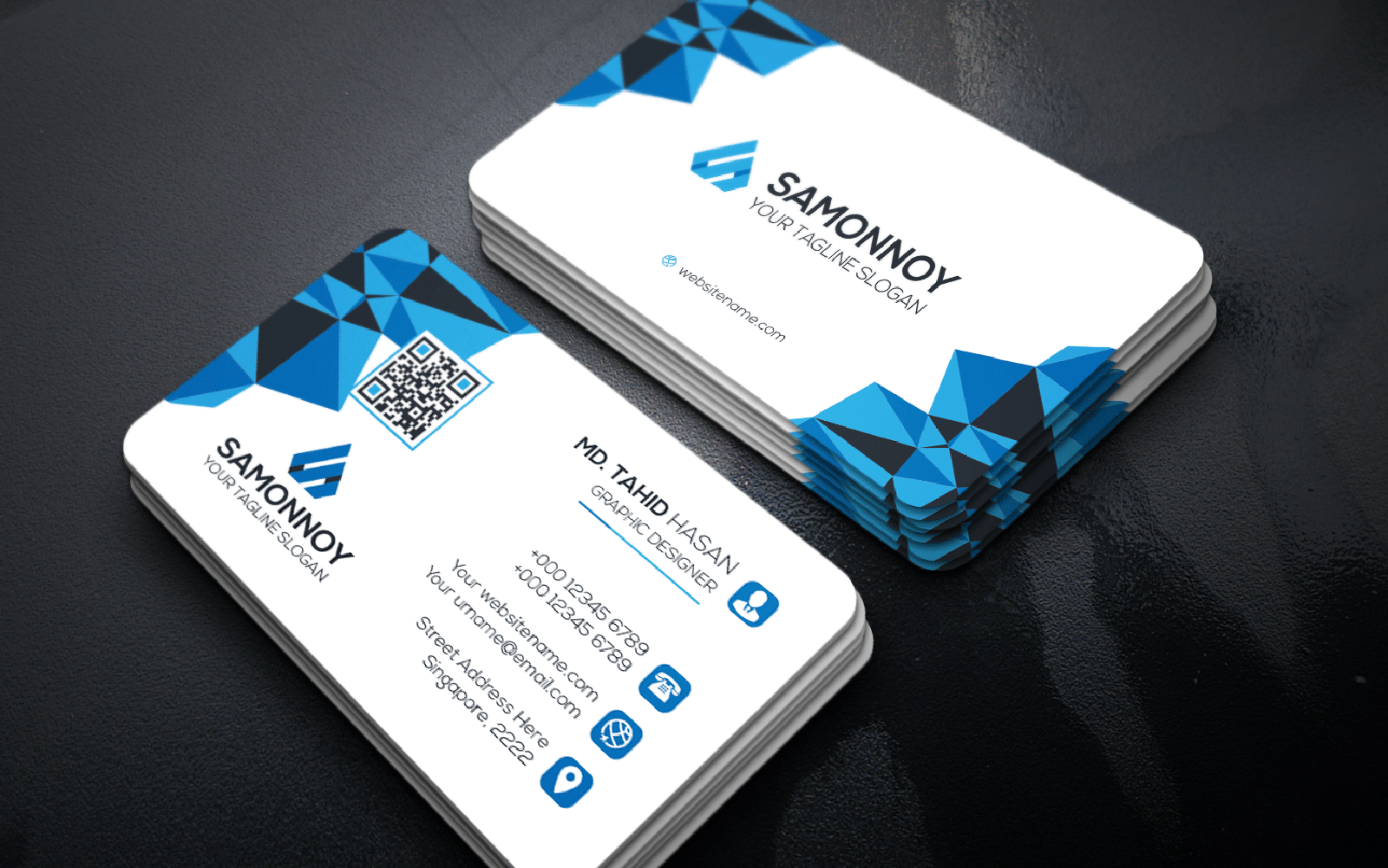 Download Фирменный стиль "Business Card - Corporate Identity Template" / Business Card - Corporate Identity Template - Фирменный стиль на тему графика print,designer,business,card,both,side,design,green,black,white,professional,modern,graphic,landscape,official,standard,creative,simple,web,logo