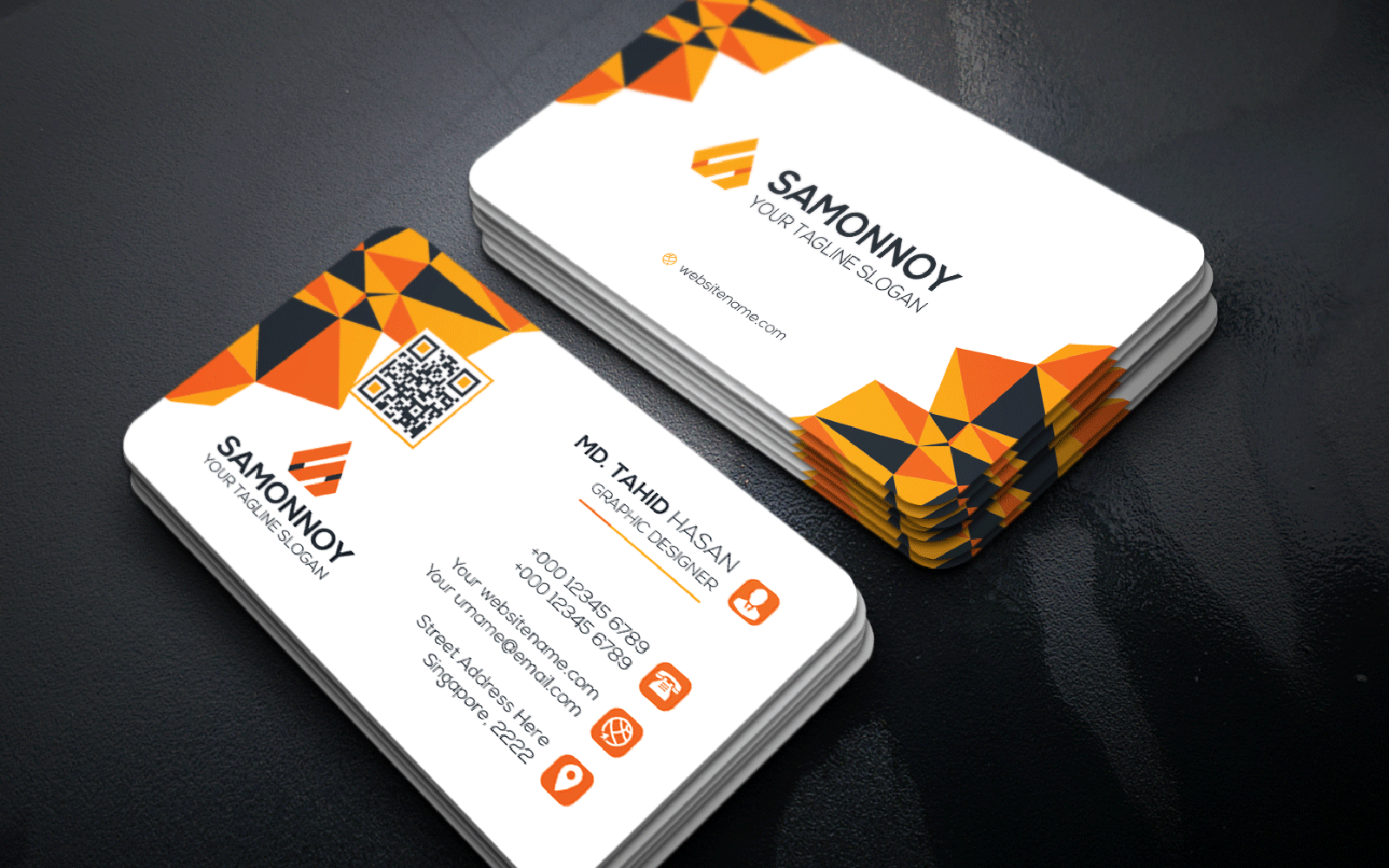 Download Фирменный стиль "Business Card - Corporate Identity Template" / Business Card - Corporate Identity Template - Фирменный стиль на тему графика print,designer,business,card,both,side,design,green,black,white,professional,modern,graphic,landscape,official,standard,creative,simple,web,logo