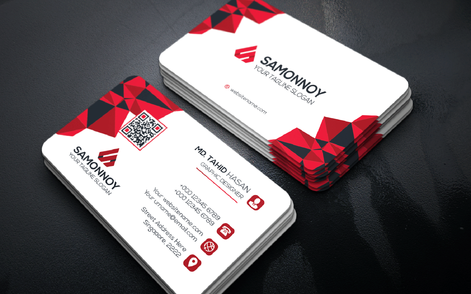 Download Фирменный стиль "Business Card - Corporate Identity Template" / Business Card - Corporate Identity Template - Фирменный стиль на тему графика print,designer,business,card,both,side,design,green,black,white,professional,modern,graphic,landscape,official,standard,creative,simple,web,logo