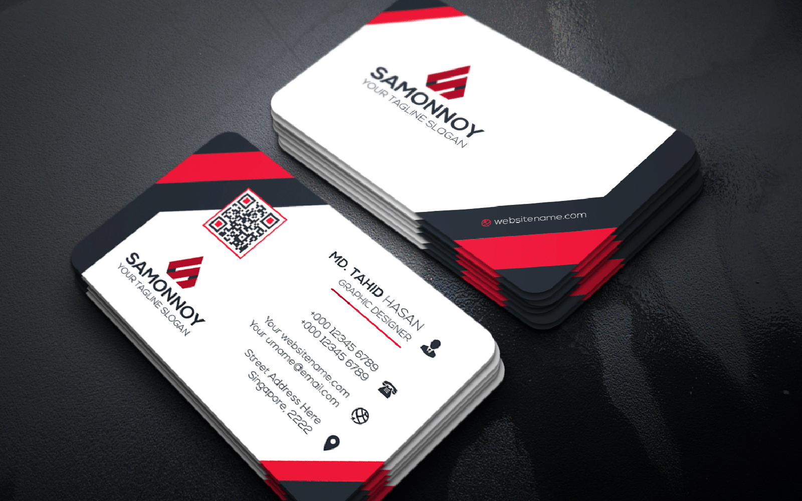 Download Фирменный стиль "Business Card - Corporate Identity Template" / Business Card - Corporate Identity Template - Фирменный стиль на тему графика print,designer,business,card,both,side,design,green,black,white,professional,modern,graphic,landscape,official,standard,creative,simple,web,logo