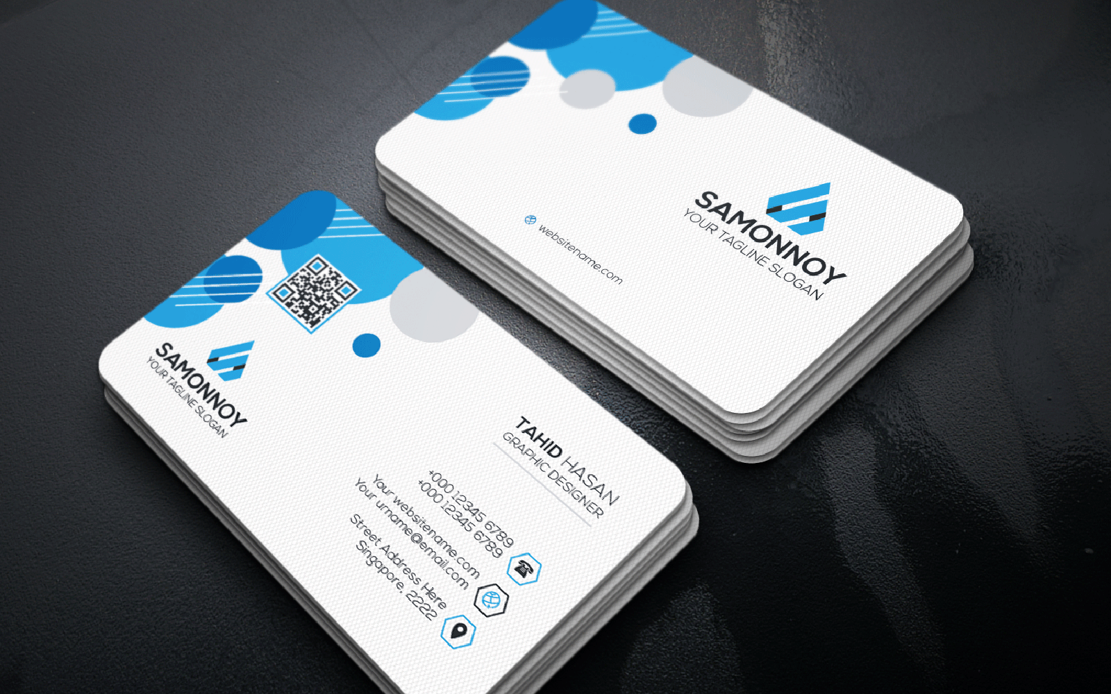 Download Фирменный стиль "Business Card - Corporate Identity Template" / Business Card - Corporate Identity Template - Фирменный стиль на тему графика print,designer,business,card,both,side,design,green,black,white,professional,modern,graphic,landscape,official,standard,creative,simple,web,logo