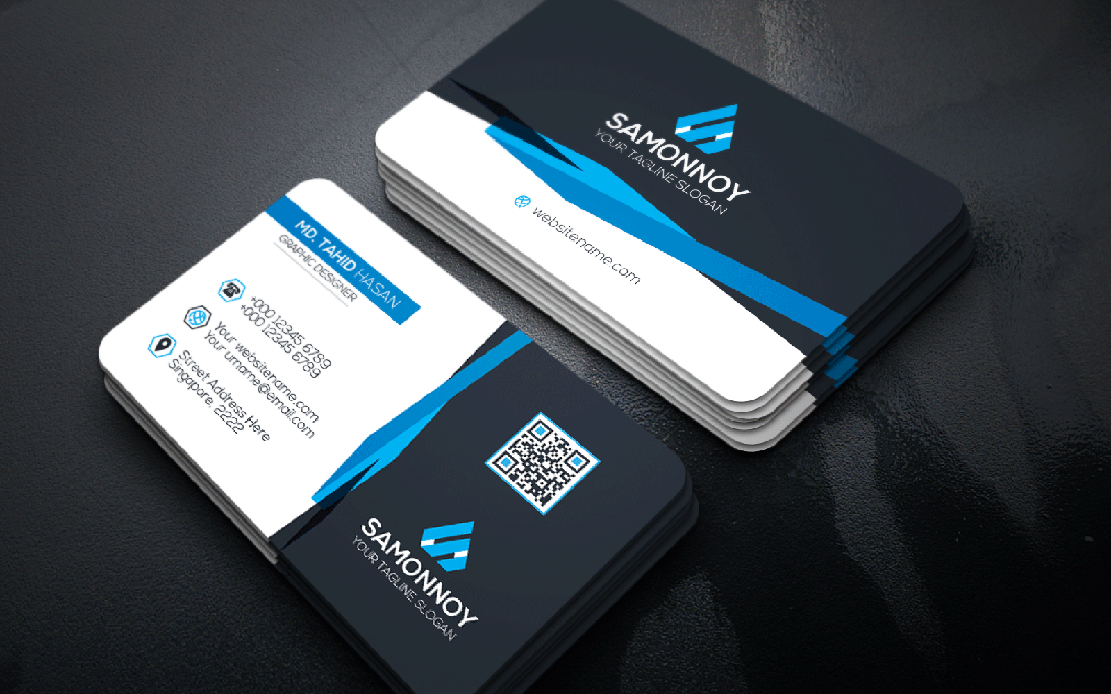 Download Фирменный стиль "Branding Stationary Business Card - Corporate Identity Template" / Branding Stationary Business Card - Corporate Identity Template - Фирменный стиль на тему графика print,designer,business,card,both,side,design,green,black,white,professional,modern,graphic,landscape,official,standard,creative,simple,web,logo