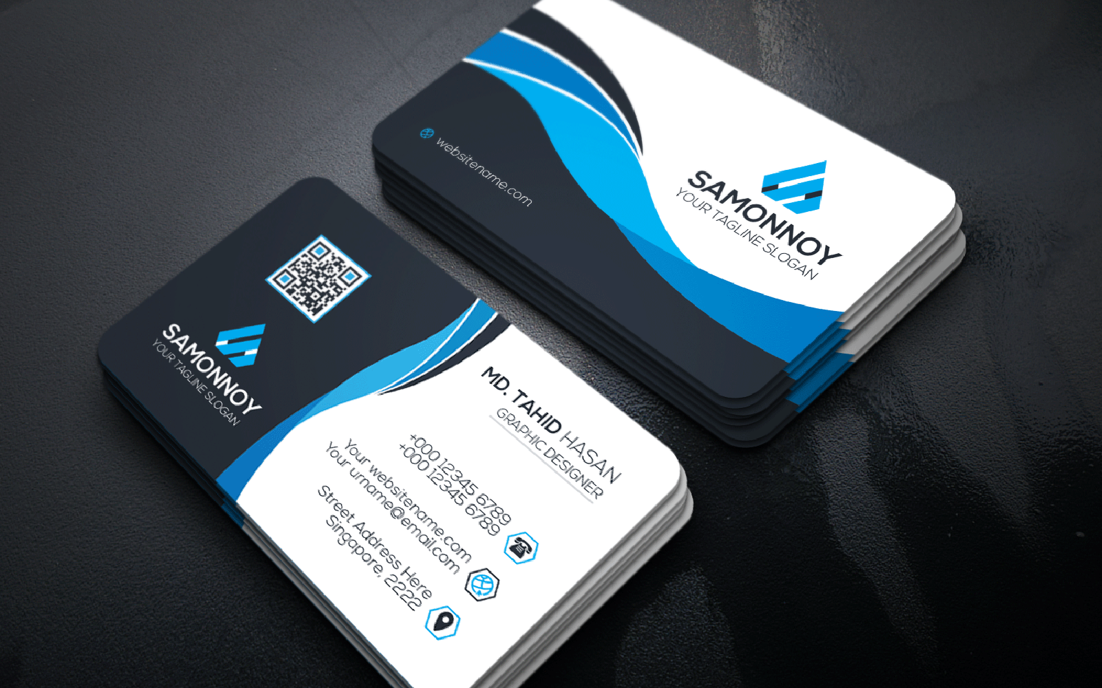 Download Фирменный стиль "Branding Stationary Business Card - Corporate Identity Template" / Branding Stationary Business Card - Corporate Identity Template - Фирменный стиль на тему графика print,designer,business,card,both,side,design,green,black,white,professional,modern,graphic,landscape,official,standard,creative,simple,web,logo