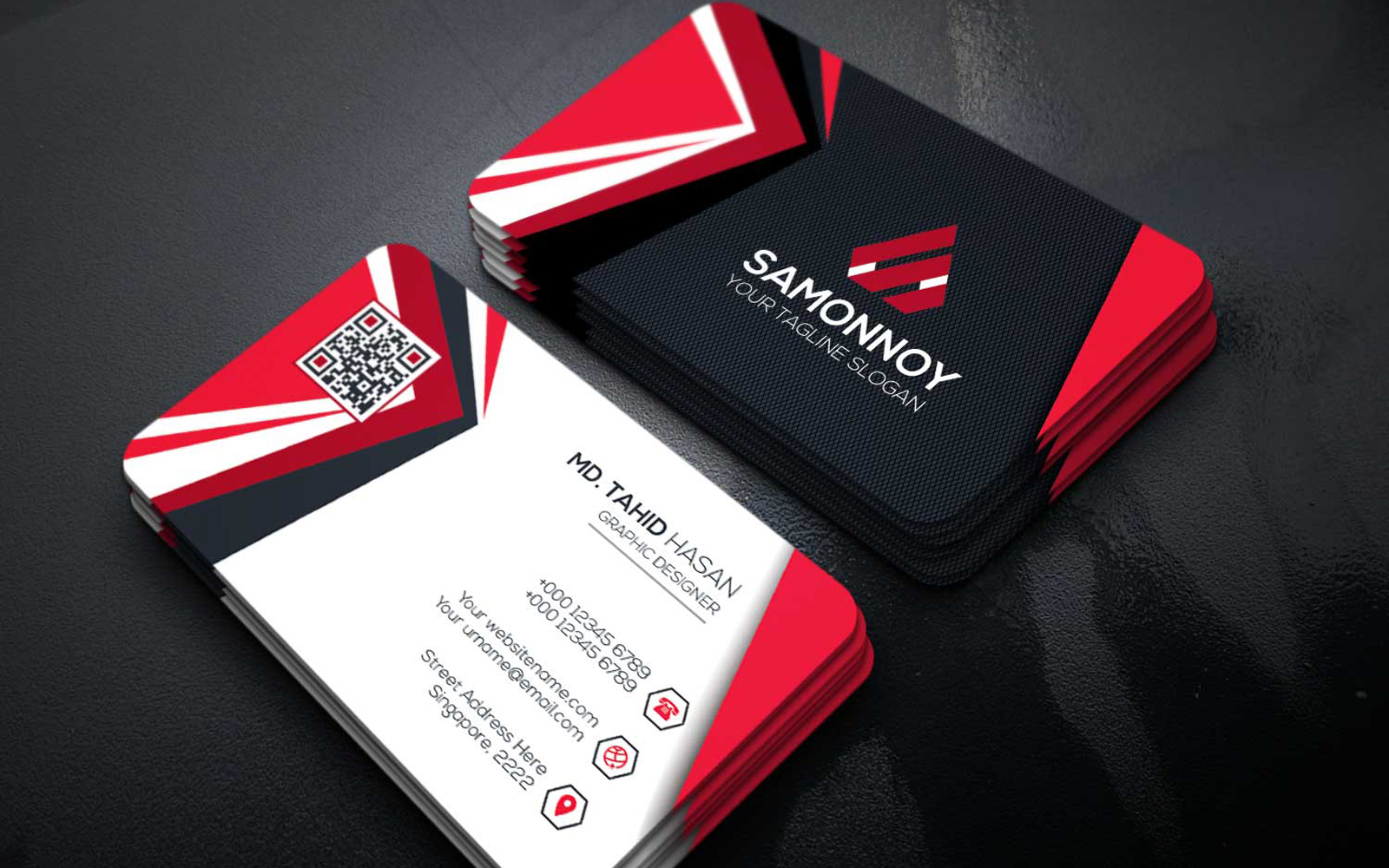 Download Фирменный стиль "Business Card - Corporate Identity Template" / Business Card - Corporate Identity Template - Фирменный стиль на тему графика print,designer,business,card,both,side,design,green,black,white,professional,modern,graphic,landscape,official,standard,creative,simple,web,logo