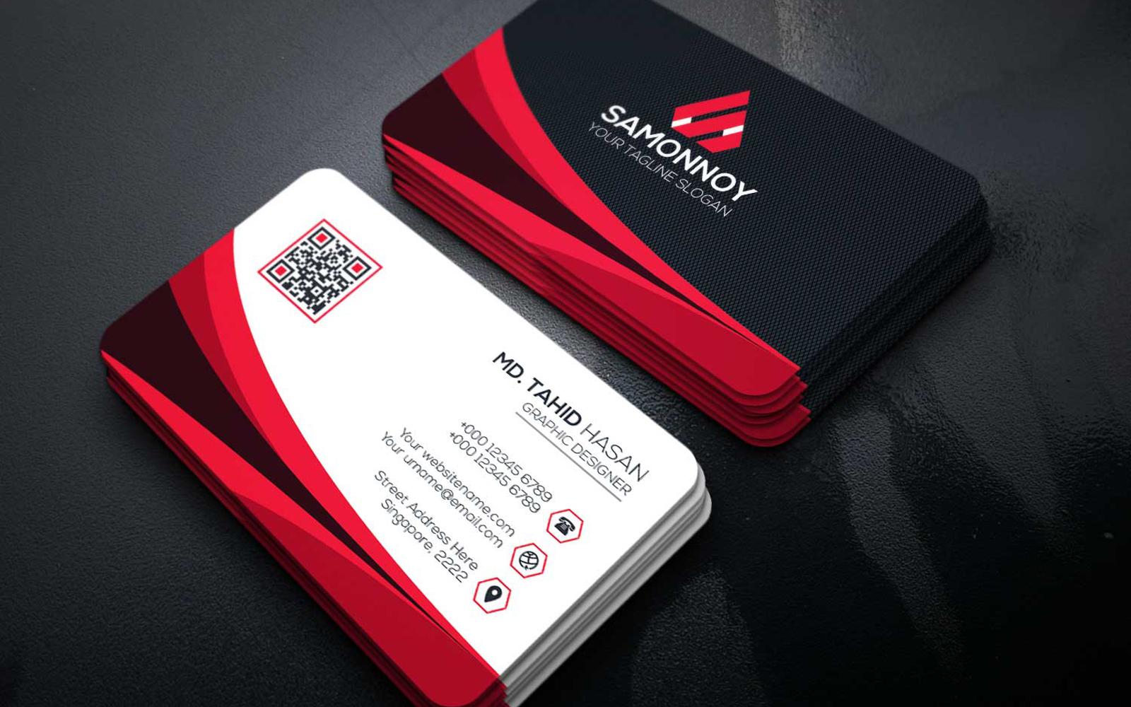 Download Фирменный стиль "Business Card - Corporate Identity Template" / Business Card - Corporate Identity Template - Фирменный стиль на тему графика print,designer,business,card,both,side,design,green,black,white,professional,modern,graphic,landscape,official,standard,creative,simple,web,logo