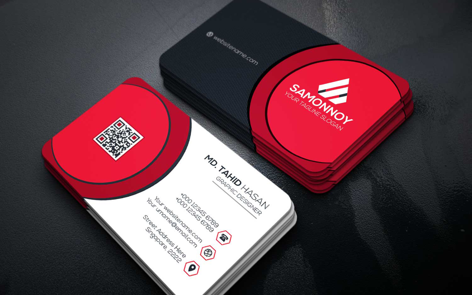 Download Фирменный стиль "Business Card - Corporate Identity Template" / Business Card - Corporate Identity Template - Фирменный стиль на тему графика print,designer,business,card,both,side,design,green,black,white,professional,modern,graphic,landscape,official,standard,creative,simple,web,logo