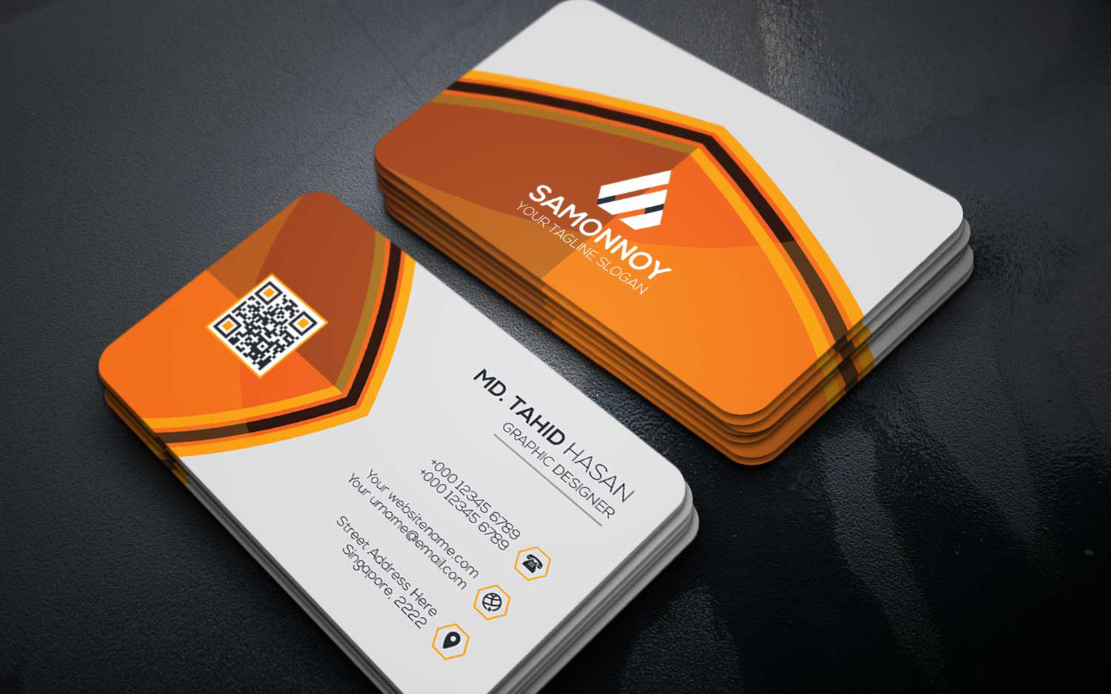 Download Фирменный стиль "Business Card - Corporate Identity Template" / Business Card - Corporate Identity Template - Фирменный стиль на тему графика print,designer,business,card,both,side,design,green,black,white,professional,modern,graphic,landscape,official,standard,creative,simple,web,logo