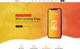 Nexus App Landing Page Bootstrap PSD Sablon Kis méretű képernyőkép Bootstrap Nexus App Landing Page PSD sablon