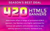Premium Banner Bundle - 420 Animated HTML5 Banner Template Animated Banner Screenshot Pequeno Premium Banner Bundle - 420 Animated HTML5 Banner Animated Banner №74377