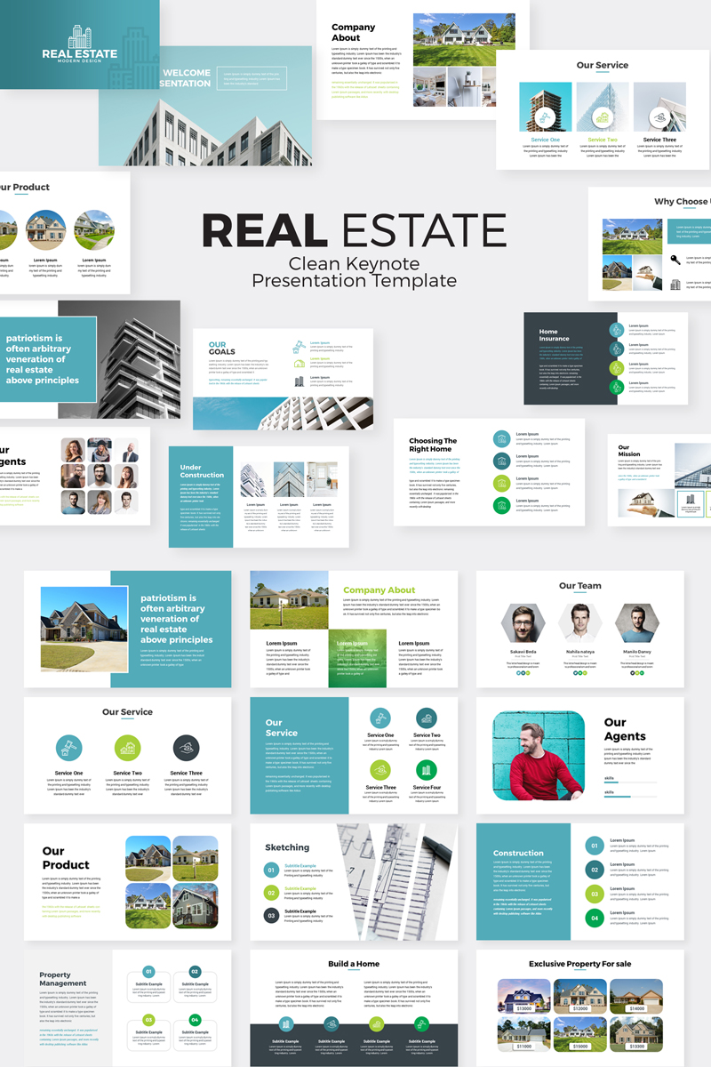 Real Estate Szablon Keynote Mały zrzut ekranu Szablon Keynote Real Estate #79941