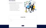 Robocop - Personal Portfolio Tema PSD Captura de Pantalla Pequeña Plantilla PSD para Sitio de Páginas personales