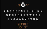 SECRET SOCIETY - A Vintage Serif Font Template Small Screenshot SECRET SOCIETY - A Vintage Serif Font