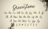 Greenstone Script Font Template Small Screenshot Greenstone Script Font