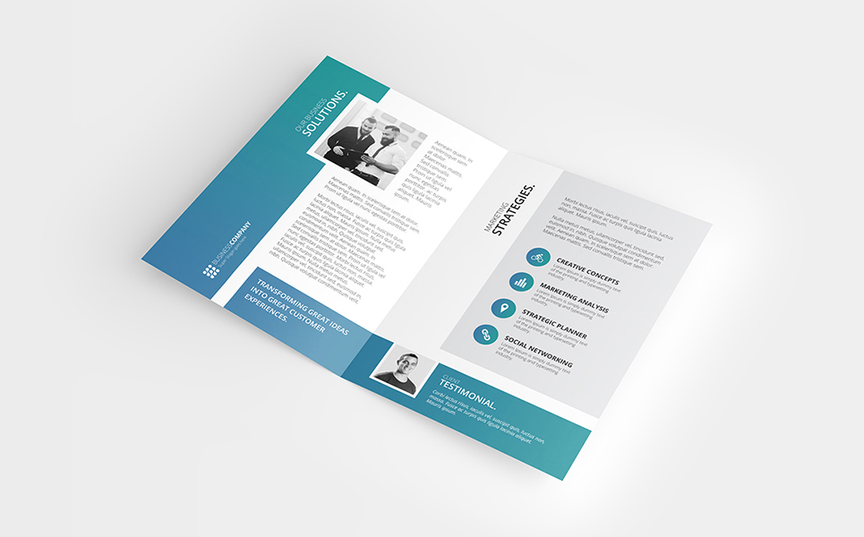 a4 bifold brochure template