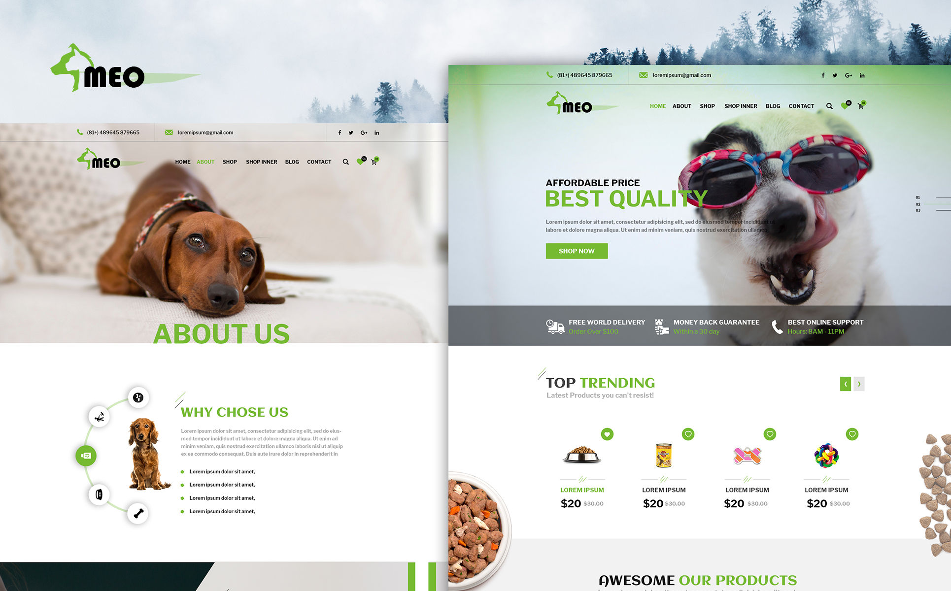 MEO - Multipurpose Ecommerce Template PSD Screenshot piccolo Template PSD #76363 "MEO - Multipurpose Ecommerce"