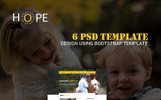 Hope Template PSD Screenshot piccolo Template PSD #77638 "Hope"