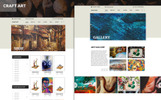 CraftArt Bootstrap PSD Theme Kleiner Screenshot PSD Vorlage namens "CraftArt"