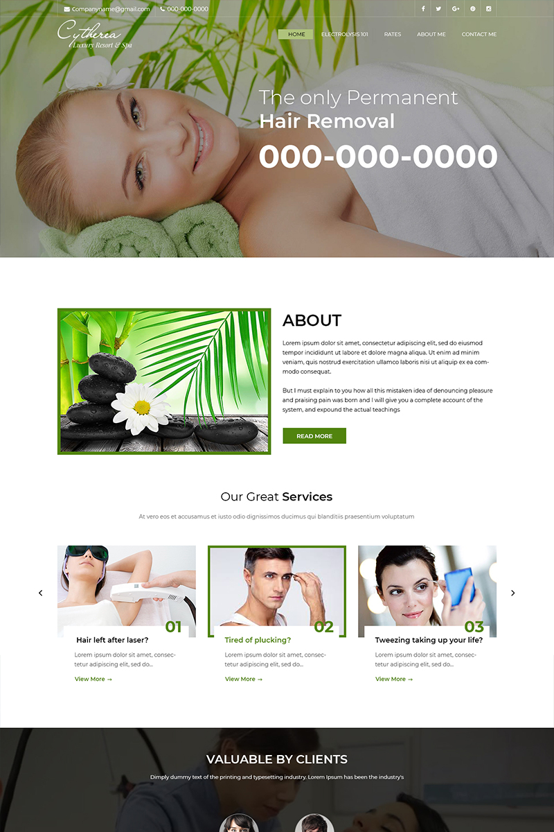 Cytheria - Beauty Spa PSD Vorlage Großer Screenshot PSD Vorlage namens "Cytheria - Beauty Spa" New Screenshots BIG