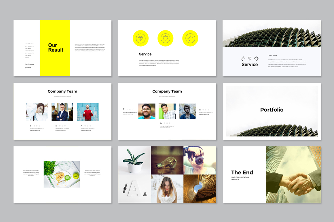 Minimalis PowerPoint Theme Kleiner Screenshot PowerPoint Vorlage namens "Minimalis"