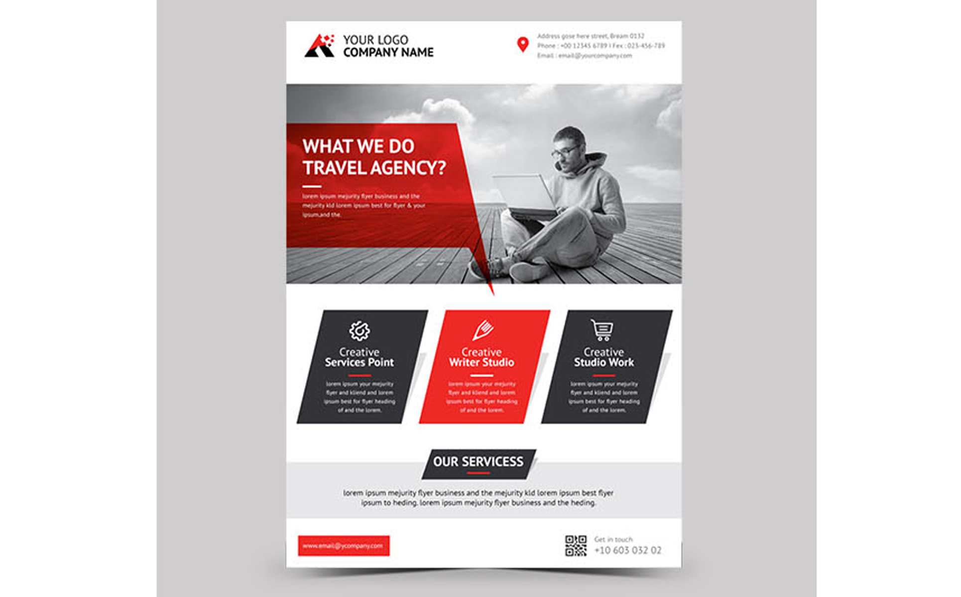 Download Фирменный стиль "Business Flyer - Corporate Identity Template" / Business Flyer - Corporate Identity Template - Фирменный стиль на тему графика business,corporate,editable text,event,flyer,minimalist,promotion,sale,simple