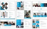 Blue Tech Plantilla PowerPoint Captura de Pantalla Pequeña Plantilla PowerPoint para Sitio de Gráficos