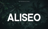 Aliseo Font Family - Sans Serif Font šablona Malý screenshot Font "Aliseo Font Family - Sans Serif"