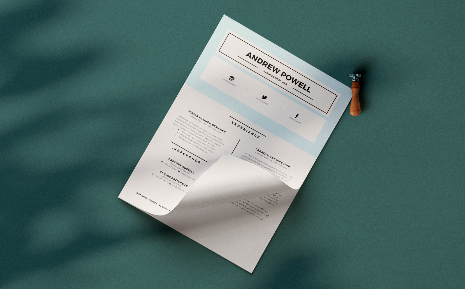 Clean Resume with Business Card - 1940864 1542286376961 Clean Resume Design With Business Card %28Screenshot 5%29