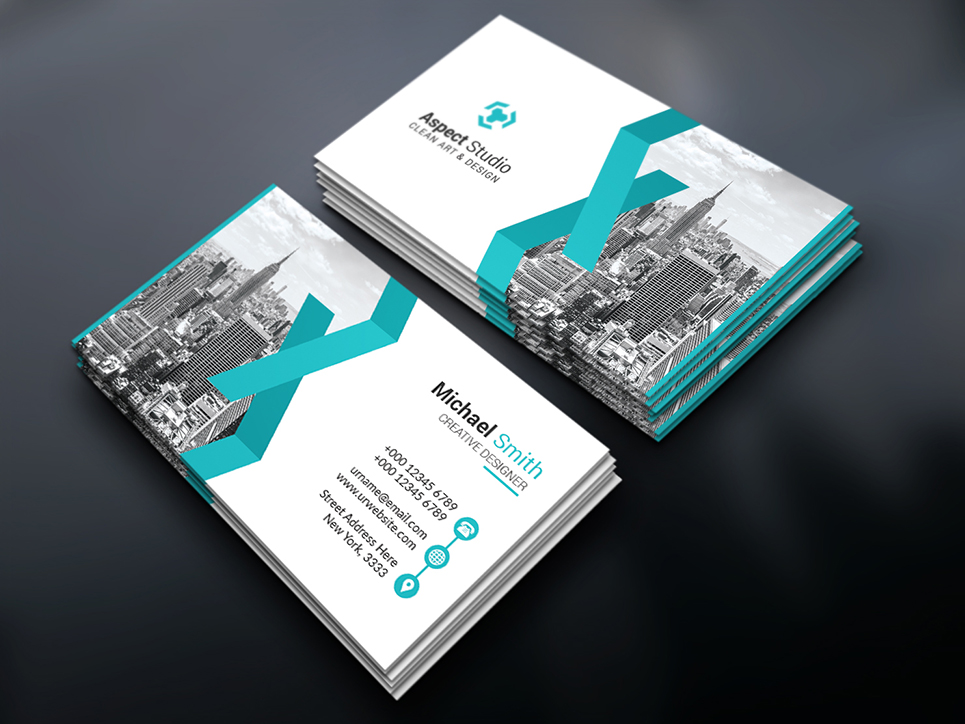 Michael Smith Studio Business Card Corporate identity Theme Small Screenshot Michael Smith Studio Business Card Corporate Identity Template