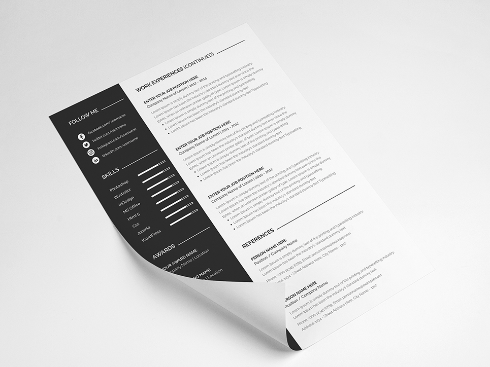 Michael Smith Resume Theme Small Screenshot Michael Smith Resume Template
