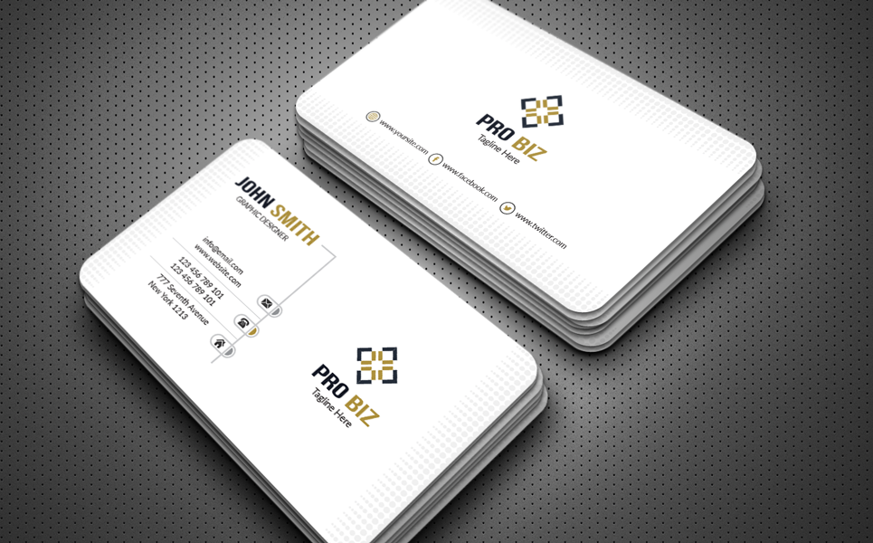Clean & Clear Business Card Corporate identity Theme Small Screenshot Clean & Clear Business Card Corporate Identity Template