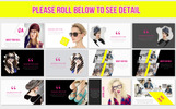 Fashion Magazine - Thème PowerPoint Petite capture d'écran "Fashion Magazine -" modèle PowerPoint