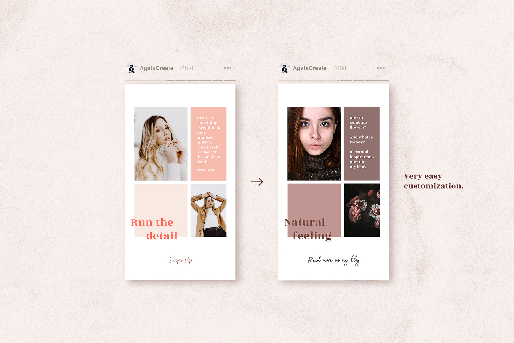 Coralie - Instagram Stories Social Media Template Small Screenshot Coralie - Instagram Stories Social Media