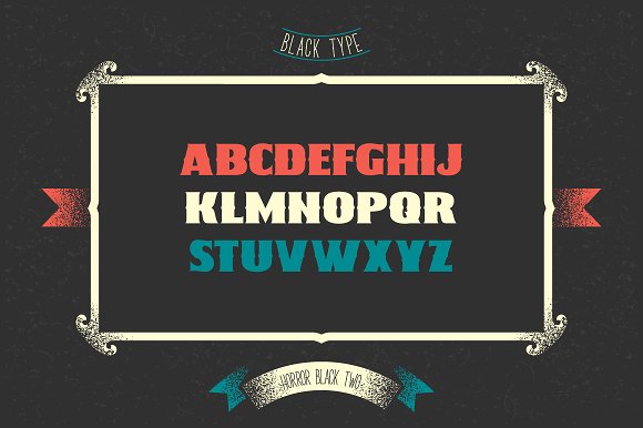 Two heraldic Font Template Small Screenshot Two heraldic Font