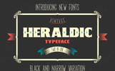 Two heraldic Font Template Small Screenshot Two heraldic Font