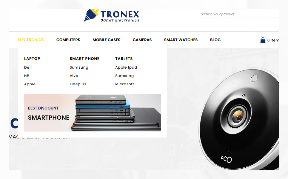 Tronex Electronics PrestaShop Theme Tronex Electronics PrestaShop Theme