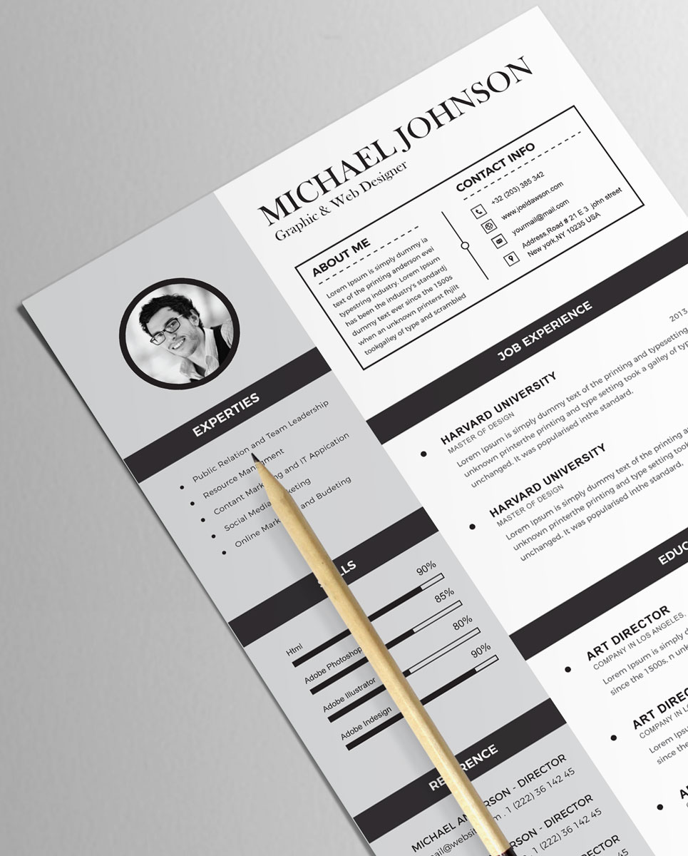 Michael Johnson Resume Template #78199