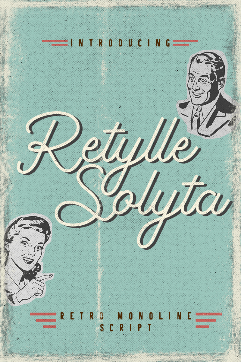 Retylle Solyta Monoline font En liten skärmdump Retylle Solyta Monoline Font