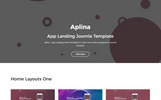 Aplina - App Landing With Page Builder 奖金 Joomla模板 小的屏幕截图 "Aplina - App Landing With Page Builder" 响应式Joomla模板