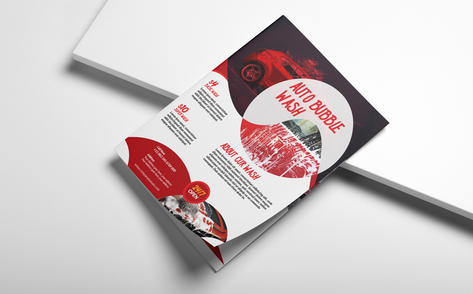 Download Фирменный стиль "Car Wash Flyer (Editable) - Corporate Identity Template" / Car Wash Flyer (Editable) - Corporate Identity Template - Фирменный стиль advertising,auto clean,auto detailing,business,car,car care,car cleaning,car polish,car wash,car wax,care,carwash,corporate,design,equipment,flyer,foam,leaflet,maintenance,promotion