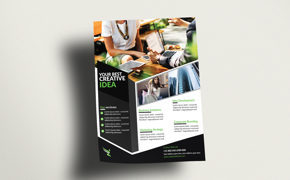Download Фирменный стиль "Flyer (Editable) - Corporate Identity Template" / Flyer (Editable) - Corporate Identity Template - Фирменный стиль advert,business,car,clients,company,connection,corporate,digital,editable,facebook,flyer,leasing,letter,marketing,media,mobile,modern,network,offer,print ready