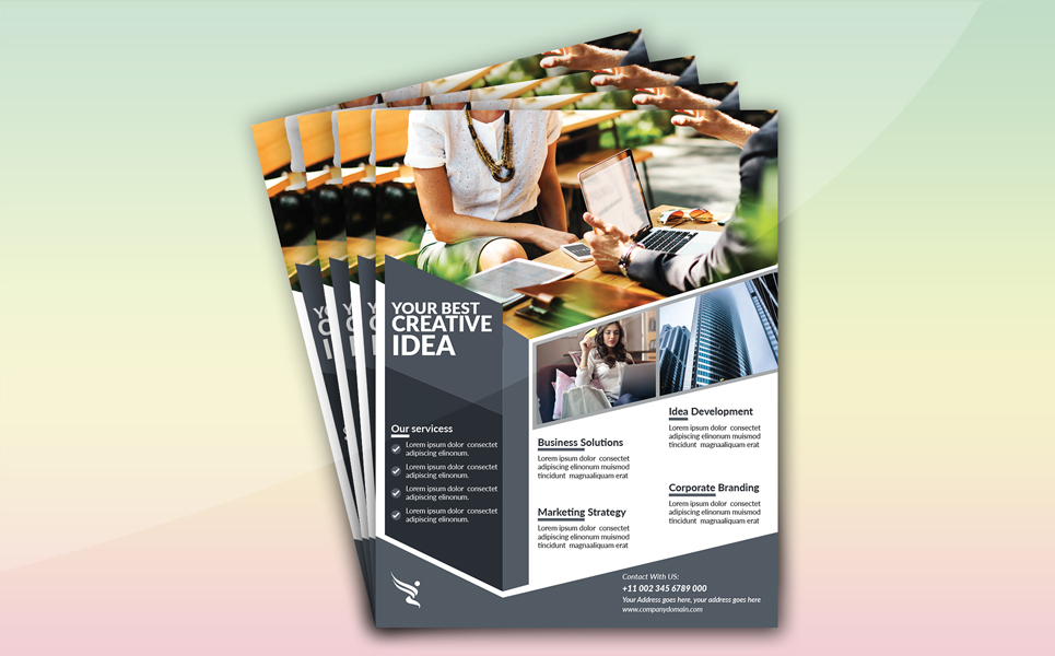 Download Фирменный стиль "Flyer (Editable) - Corporate Identity Template" / Flyer (Editable) - Corporate Identity Template - Фирменный стиль advert,business,car,clients,company,connection,corporate,digital,editable,facebook,flyer,leasing,letter,marketing,media,mobile,modern,network,offer,print ready