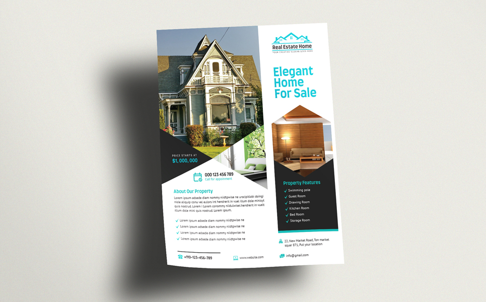 Download Фирменный стиль "Real Estate Flyer (Editable) - Corporate Identity Template" / Real Estate Flyer (Editable) - Corporate Identity Template - Фирменный стиль advertisement,advertising,agency,agent,broker,commercial,flyer,home,house,leaflet,lease,loan,magazine,marketing,mortgage,negotiator,newspaper,open house,poster,professional