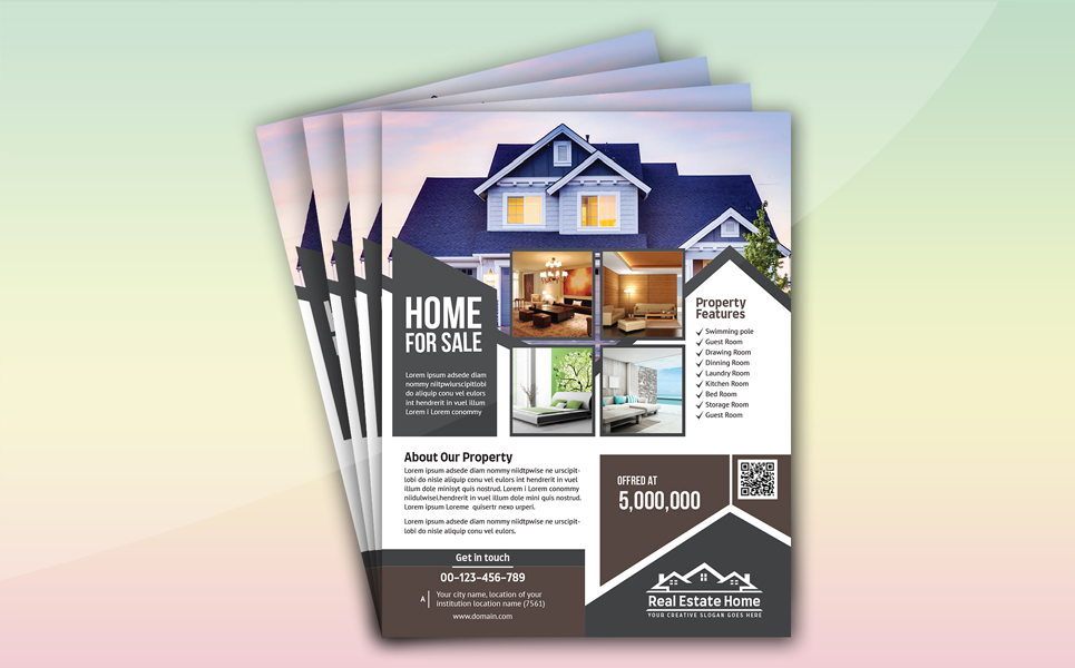 Download Фирменный стиль "Real Estate Flyer (Editable) - Corporate Identity Template" / Real Estate Flyer (Editable) - Corporate Identity Template - Фирменный стиль advertisement,advertising,agency,agent,broker,commercial,flyer,home,house,leaflet,lease,loan,magazine,marketing,mortgage,negotiator,newspaper,open house,poster,professional
