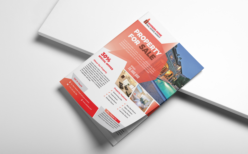 Download Фирменный стиль "Real Estate Flyer (Editable) - Corporate Identity Template" / Real Estate Flyer (Editable) - Corporate Identity Template - Фирменный стиль advertisement,advertising,agency,agent,broker,commercial,flyer,home,house,leaflet,lease,loan,magazine,marketing,mortgage,negotiator,newspaper,open house,poster,professional