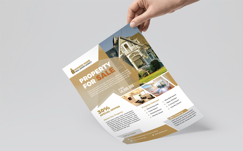 Download Фирменный стиль "Real Estate Flyer (Editable) - Corporate Identity Template" / Real Estate Flyer (Editable) - Corporate Identity Template - Фирменный стиль advertisement,advertising,agency,agent,broker,commercial,flyer,home,house,leaflet,lease,loan,magazine,marketing,mortgage,negotiator,newspaper,open house,poster,professional
