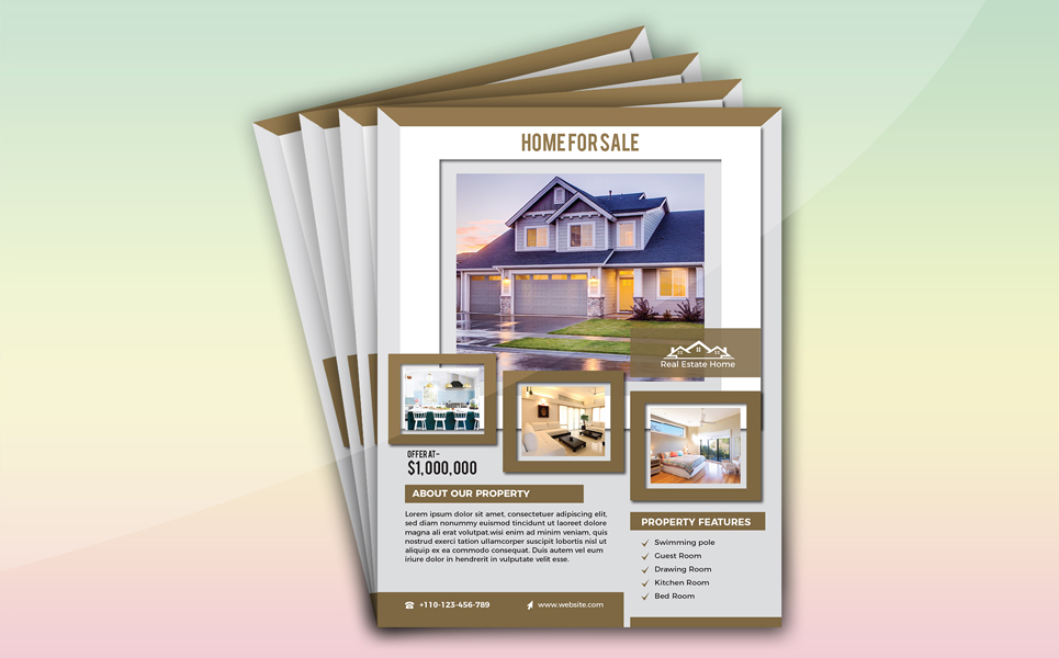 Download Фирменный стиль "Real Estate Flyer (Editable) - Corporate Identity Template" / Real Estate Flyer (Editable) - Corporate Identity Template - Фирменный стиль advertisement,advertising,agency,agent,broker,commercial,flyer,home,house,leaflet,lease,loan,magazine,marketing,mortgage,negotiator,newspaper,open house,poster,professional
